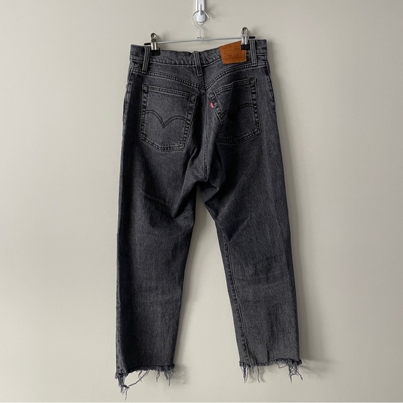 Levi’s Wedgie Straight Leg Black Wash Jeans 29 - Picture 3 of 8